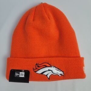 Broncos NFL Vibrant Orange Hat Beanie Knit Winter Outdoor Active Unisex